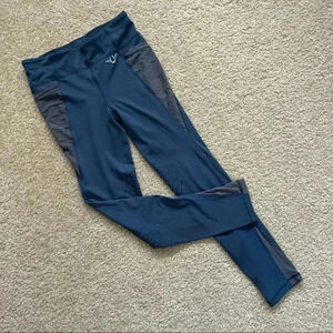 Tuff Rider Minerva Equicool Tights Kids Size XL Blue Leggings 100974-533-1375
